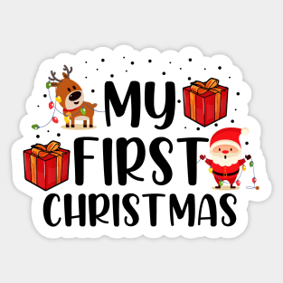 My First Christmas Sweater Sticker